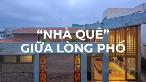 "Nhà quê" 321m2 thiết kế ba gian giữa lòng phố thị Tam Kỳ